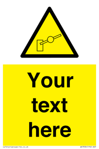 Custom warning barrier